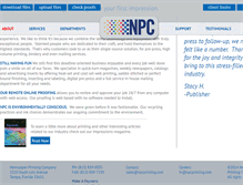 Tablet Screenshot of npcprinting.com